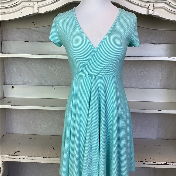 Green Wrap Dress - Picture 1 of 7